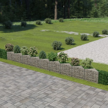 Muro de gaviones de acero 630x30x50 cm de vidaXL, Paneles de vallas - Ref: Foro24-143574, Precio: 107,36 €, Descuento: %