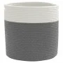 Aufbewahrungskörbe 2 Stück Baumwolle grau und weiß Ø28x18 cm von , Körbe - Ref: Foro24-358457, Preis: 27,33 €, Rabatt: %