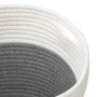 Aufbewahrungskörbe 2 Stück Baumwolle grau und weiß Ø28x18 cm von , Körbe - Ref: Foro24-358457, Preis: 27,33 €, Rabatt: %