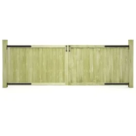 Zauntüren Holz 2 Stk. imprägnierte Kiefer 300x100 cm von vidaXL, Gartentore - Ref: Foro24-45339, Preis: 177,22 €, Rabatt: %