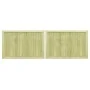 Zauntüren Holz 2 Stk. imprägnierte Kiefer 300x100 cm von vidaXL, Gartentore - Ref: Foro24-45339, Preis: 176,95 €, Rabatt: %