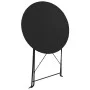 Garden bistro table and chairs 3 pieces black steel by vidaXL, Garden sets - Ref: Foro24-44356, Price: 102,40 €, Discount: %