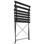 Garden bistro table and chairs 3 pieces black steel by vidaXL, Garden sets - Ref: Foro24-44356, Price: 102,40 €, Discount: %