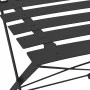 Garden bistro table and chairs 3 pieces black steel by vidaXL, Garden sets - Ref: Foro24-44356, Price: 102,40 €, Discount: %