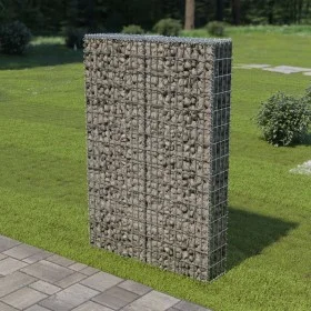 Gabionenwand mit Abdeckungen aus verzinktem Stahl 100x20x150 cm von vidaXL, Zaunpaneele - Ref: Foro24-143579, Preis: 68,44 €,...