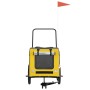 Fahrradanhänger für Hunde, Eisen-Oxford-Stoff, gelbgrau von , Kinderwagen für Haustiere - Ref: Foro24-93854, Preis: 102,78 €,...