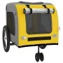 Fahrradanhänger für Hunde, Eisen-Oxford-Stoff, gelbgrau von , Kinderwagen für Haustiere - Ref: Foro24-93854, Preis: 101,00 €,...