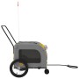 Fahrradanhänger für Hunde, Eisen-Oxford-Stoff, gelbgrau von , Kinderwagen für Haustiere - Ref: Foro24-93854, Preis: 102,78 €,...