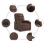 Brown Faux Leather Recliner by , Armchairs - Ref: Foro24-372467, Price: 202,53 €, Discount: %