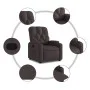 Dark Brown Fabric Recliner by , Armchairs - Ref: Foro24-372484, Price: 188,59 €, Discount: %