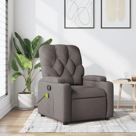 Taupe gray fabric reclining massage chair by , Armchairs - Ref: Foro24-372499, Price: 235,66 €, Discount: %