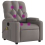 Sillón de masaje reclinable de tela gris taupé de , Sillones - Ref: Foro24-372499, Precio: 239,76 €, Descuento: %