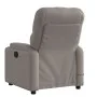 Taupe gray fabric reclining massage chair by , Armchairs - Ref: Foro24-372499, Price: 235,66 €, Discount: %