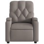 Taupe gray fabric reclining massage chair by , Armchairs - Ref: Foro24-372499, Price: 239,63 €, Discount: %