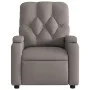 Taupe gray fabric reclining massage chair by , Armchairs - Ref: Foro24-372499, Price: 235,66 €, Discount: %