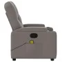 Taupe gray fabric reclining massage chair by , Armchairs - Ref: Foro24-372499, Price: 235,66 €, Discount: %