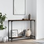 Mesa consola madera de ingeniería roble ahumado 101x30,5x75 cm de , Mesas auxiliares - Ref: Foro24-837704, Precio: 41,19 €, D...