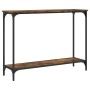 Mesa consola madera de ingeniería roble ahumado 101x30,5x75 cm de , Mesas auxiliares - Ref: Foro24-837704, Precio: 41,19 €, D...