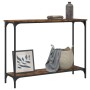 Mesa consola madera de ingeniería roble ahumado 101x30,5x75 cm de , Mesas auxiliares - Ref: Foro24-837704, Precio: 41,19 €, D...