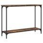 Mesa consola madera de ingeniería roble ahumado 101x30,5x75 cm de , Mesas auxiliares - Ref: Foro24-837704, Precio: 41,19 €, D...