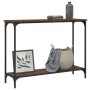 Oak brown engineered wood console table 101x30.5x75 cm by , Side tables - Ref: Foro24-837706, Price: 41,45 €, Discount: %