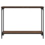 Oak brown engineered wood console table 101x30.5x75 cm by , Side tables - Ref: Foro24-837706, Price: 41,45 €, Discount: %