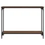 Oak brown engineered wood console table 101x30.5x75 cm by , Side tables - Ref: Foro24-837706, Price: 40,96 €, Discount: %