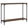 Oak brown engineered wood console table 101x30.5x75 cm by , Side tables - Ref: Foro24-837706, Price: 40,96 €, Discount: %