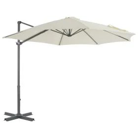 Cantilever parasol with aluminum pole 300 cm sand by vidaXL, Umbrellas - Ref: Foro24-44620, Price: 187,32 €, Discount: %