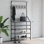 Sonoma gray coat rack with shoe rack 90x34x184 cm by , Dresser Organizers and Bar Hangers - Ref: Foro24-837880, Price: 94,23 ...