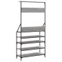 Sonoma gray coat rack with shoe rack 90x34x184 cm by , Dresser Organizers and Bar Hangers - Ref: Foro24-837880, Price: 93,15 ...
