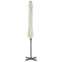 Sombrilla voladiza con poste de aluminio 300 cm arena de vidaXL, Sombrillas - Ref: Foro24-44620, Precio: 193,93 €, Descuento: %