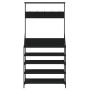 Coat rack with black shoe rack 90x34x184 cm by , Dresser Organizers and Bar Hangers - Ref: Foro24-837877, Price: 92,83 €, Dis...