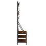 Coat rack with brown oak shoe rack 100x40x184 cm by , Dresser Organizers and Bar Hangers - Ref: Foro24-837856, Price: 90,86 €...