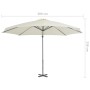 Sombrilla voladiza con poste de aluminio 300 cm arena de vidaXL, Sombrillas - Ref: Foro24-44620, Precio: 193,93 €, Descuento: %