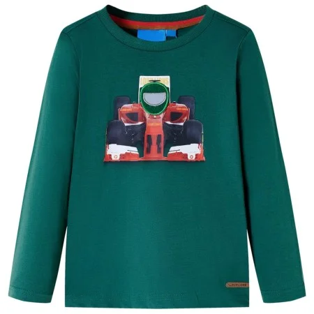 Grünes Langarm-T-Shirt für Kinder 128 von , Kinder-T-Shirts - Ref: Foro24-12877, Preis: 8,52 €, Rabatt: %