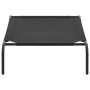 Cama de perro elevada negra textilene L de vidaXL, Camas para perros - Ref: Foro24-170662, Precio: 23,70 €, Descuento: %