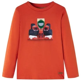 Children's orange long-sleeved t-shirt 128 by , Kids T-shirts - Ref: Foro24-12882, Price: 8,52 €, Discount: %