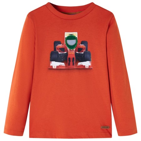 Children's orange long-sleeved t-shirt 128 by , Kids T-shirts - Ref: Foro24-12882, Price: 8,60 €, Discount: %