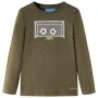 Langärmliges Kinder-T-Shirt in Khaki-Mélange 104 von , Kinder-T-Shirts - Ref: Foro24-12710, Preis: 8,52 €, Rabatt: %