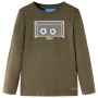 Langärmliges Kinder-T-Shirt in Khaki-Mélange 104 von , Kinder-T-Shirts - Ref: Foro24-12710, Preis: 8,60 €, Rabatt: %