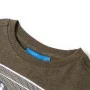 Langärmliges Kinder-T-Shirt in Khaki-Mélange 104 von , Kinder-T-Shirts - Ref: Foro24-12710, Preis: 8,52 €, Rabatt: %