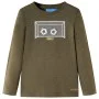 Langärmliges Kinder-T-Shirt in Khaki-Mélange 128 von , Kinder-T-Shirts - Ref: Foro24-12712, Preis: 8,52 €, Rabatt: %