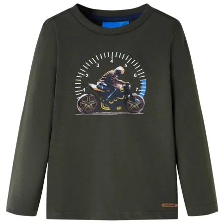 Khakifarbenes Langarm-T-Shirt für Kinder 104 von , Kinder-T-Shirts - Ref: Foro24-12655, Preis: 9,76 €, Rabatt: %