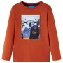Langarm-T-Shirt für Kinder in der Farbe 116 in hellem Ziegelstein von , Kinder-T-Shirts - Ref: Foro24-13141, Preis: 8,64 €, R...