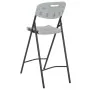 Hochklappbare Gartenstühle 2 Stück HDPE und weißer Stahl von vidaXL, Gartenstühle - Ref: Foro24-44561, Preis: 126,08 €, Rabat...