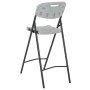 Hochklappbare Gartenstühle 2 Stück HDPE und weißer Stahl von vidaXL, Gartenstühle - Ref: Foro24-44561, Preis: 128,47 €, Rabat...