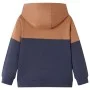 Children's hooded sweatshirt with half zip anthracite cognac 140 by , Kids T-shirts - Ref: Foro24-13478, Price: 19,97 €, Disc...