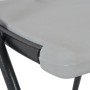 Sillas altas de jardín plegables 2 uds HDPE y acero blancas de vidaXL, Sillas de jardín - Ref: Foro24-44561, Precio: 116,21 €