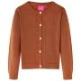 Cognacfarbene Kinder-Strickjacke 140 von , Oberbekleidung für Kinder - Ref: Foro24-14518, Preis: 14,60 €, Rabatt: %